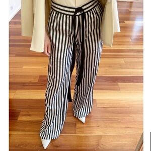 Derek Lam 100% Silk Wide Leg Pants